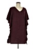 Unbranded 100% Polyester Burgundy Short Sleeve Blouse Size M - photo 1