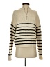 Shein 100% Acrylic Stripes Ivory Pullover Sweater Size 4 - photo 1
