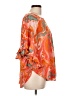 Jodifl 100% Polyester Orange 3/4 Sleeve Blouse Size L - photo 4