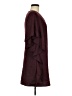 Unbranded 100% Polyester Burgundy Short Sleeve Blouse Size M - photo 4