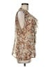 Tanner 100% Silk Brown Sleeveless Silk Top One size - photo 4