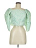 Levi's 100% Polyester Green 3/4 Sleeve Blouse Size M - photo 1