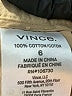Vince. 100% Cotton Solid Tan Khakis Size 6 - photo 8