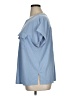 J.Jill Blue Short Sleeve Blouse Size XL - photo 5