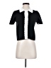 Laundry by Shelli Segal Black Short Sleeve Blouse Size S - photo 1