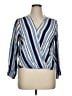Talbots Blue 3/4 Sleeve Blouse Size XL - photo 1