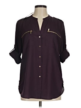 Calvin Klein 3/4 Sleeve Button-Down Shirt (view 1)