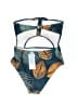 Cupshe Print Blue Swimsuit Bottoms Size M - photo 2