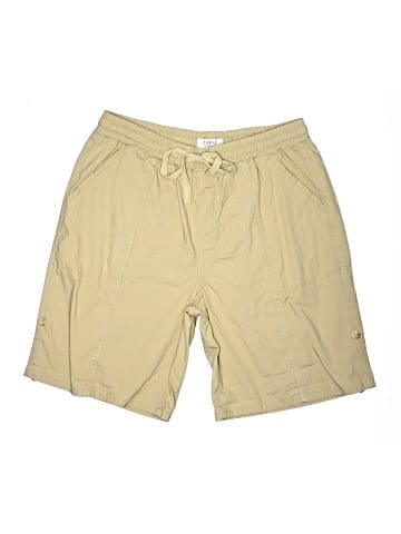 Curve Appeal Khaki Shorts (view 1)