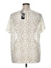 Torrid Ivory Short Sleeve Blouse Size 1X Plus (1) - photo 2
