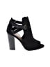 Just Fab Black Ankle Boots Size 8 1/2 - photo 1