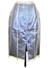 Nicole Miller Collection Metallic Silver Ivory Formal Skirt Size 2 - photo 2