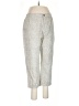 Apropos Chevron-herringbone Silver Casual Pants Size 8 - photo 1
