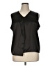 Doncaster Collection Black Sleeveless Silk Top Size 16 - photo 1