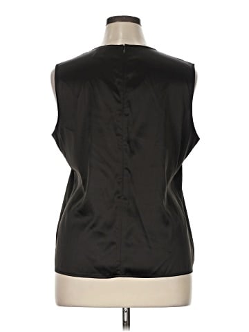 Doncaster Collection Sleeveless Silk Top (view 2)