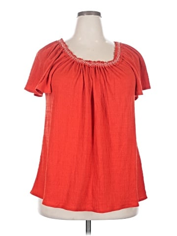 Max Studio Short Sleeve Blouse (view 1)