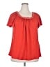 Max Studio Red Short Sleeve Blouse Size 2X - photo 1