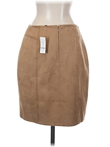 White House Black Market Faux Leather Skirt (view 2)