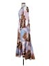 Hutch 100% Polyester Print Blue Casual Dress Size S - photo 5