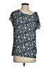 Ann Taylor LOFT 100% Polyester Teal Short Sleeve Top Size S - photo 1