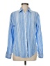 Chaps Stripes Blue Long Sleeve Button-Down Shirt Size M - photo 1