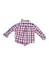 Janie and Jack 100% Cotton Checkered-gingham Red Long Sleeve Button-Down Shirt Size 18-24 mo - photo 2