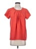 Lands' End Orange Short Sleeve Blouse Size 4 - photo 1
