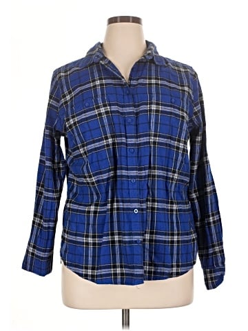 St. John's Bay 3/4 Sleeve Button-Down Shirt (view 1)
