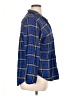 St. John's Bay 100% Cotton Plaid Blue 3/4 Sleeve Button-Down Shirt Size XL - photo 4