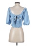 Altar'd State 100% Polyester Blue 3/4 Sleeve Top Size S - photo 2