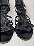 Givenchy 100% Leather Gray Black Vintage Wedges Size EU 39 - photo 3