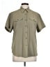 Unbranded Solid Green Short Sleeve Blouse Size LgEstimated - photo 1