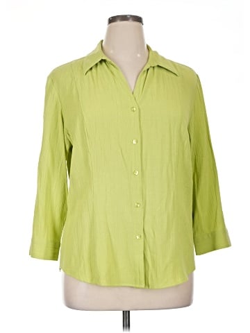 Coldwater Creek 3/4 Sleeve Button-Down Shirt (view 1)