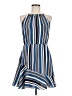 Aqua Stripes Blue Casual Dress Size M - photo 1