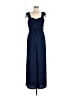 NSR 100% Polyester Solid Blue Jumpsuit Size L - photo 1