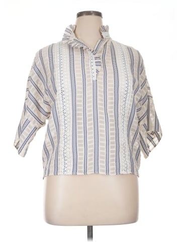 Sandro Short Sleeve Blouse (view 1)