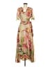 Hutch 100% Polyester Tropical Tan Cocktail Dress Size M - photo 1
