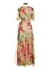 Hutch 100% Polyester Tropical Tan Cocktail Dress Size M - photo 2