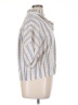 Sandro 100% Polyester Stripes Ivory Short Sleeve Blouse Size XL (4) - photo 4