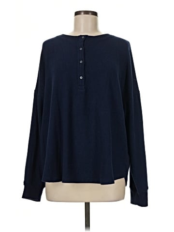 Ann Taylor LOFT Long Sleeve Henley (view 1)