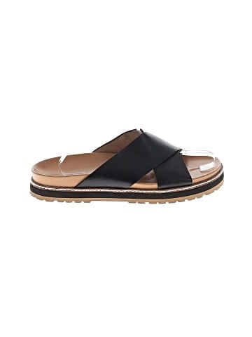 Madewell The Dayna Lugsole Slide Sandal in Leather (view 1)