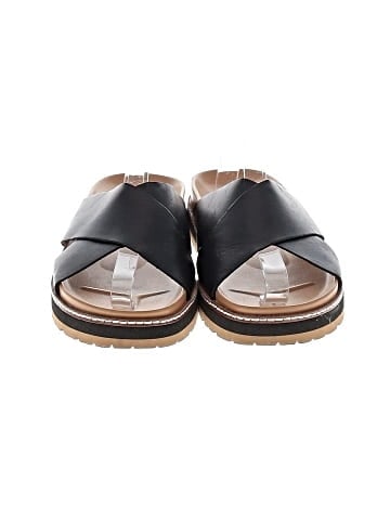 Madewell The Dayna Lugsole Slide Sandal in Leather (view 2)