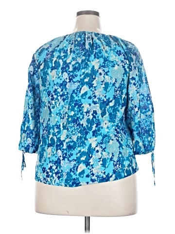 Canyon River Blues 3/4 Sleeve Blouse (view 2)