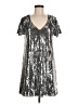 Lulus 100% Polyester Metallic Silver Cocktail Dress Size M - photo 1