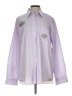 Las Olas Hearts Purple Long Sleeve Button-Down Shirt Size L - photo 1