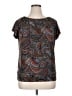Outback Red Paisley Gray Short Sleeve Blouse Size XL - photo 1