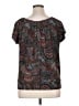 Outback Red Paisley Gray Short Sleeve Blouse Size XL - photo 2
