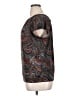 Outback Red Paisley Gray Short Sleeve Blouse Size XL - photo 5