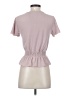Urban Romantics Pink Short Sleeve Henley Size S - photo 2