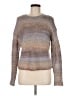 Something Navy Metallic Brown Pullover Sweater Size M - photo 1
